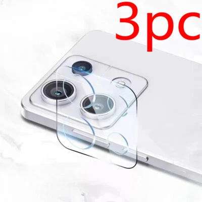 3pc Camera Lens Back Cover Protector Tempered Glass For Xiaomi Redmi Note 13 Pro - Image 1 of 3