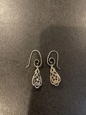 Pendiente colgante de diamantes Pandora de plata de ley firmado ALE Foto 1 de 4