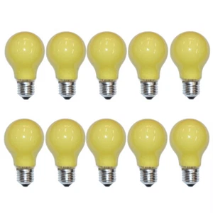 10 x Glühbirne 25W E27 Gelb Glühlampe 25 Watt Glühbirnen Glühlampen auch außen - Bild 1 von 2