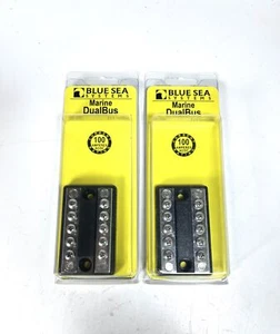 -NEW- Blue Sea Systems 2701, Marine Dual Bus Terminal 100 Amperes - 2 Pack - Picture 1 of 4