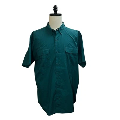 Redhead Brand Co Utility Shirt Mens 2XL Green Short Sleeve Vented Button Up - Image 1 of 4