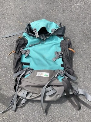 Gregory Mochila Marco Interior Talla Grande Vintage Vaude Alemán Verde Blanco Foto 1 de 4
