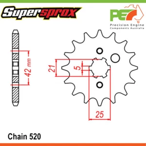 Brand New * Supersprox * Front Sprocket To suit YAMAHA YZ250 WRA 250cc - Picture 1 of 4