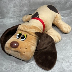 Pound Puppies Galoob Peluche Perro Cachorro Bronceado Marrón Collar Juguete 18 Pulgadas - Imagen 1 de 11