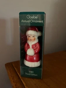 Gorbel Vintage Christmas 1980 Mrs. Santa Claus Ornament Third Edition Annual - Picture 1 of 1