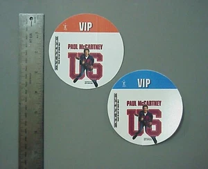 Paul McCartney Backstage Pässe Satin Tuch 2 Kreise US Tour! - Bild 1 von 1