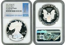 2021 W SILVER AMERICAN EAGLE S $1 COIN T1 NGC PF70 FIRST DAY OF ISSUE UCAMEO C8 