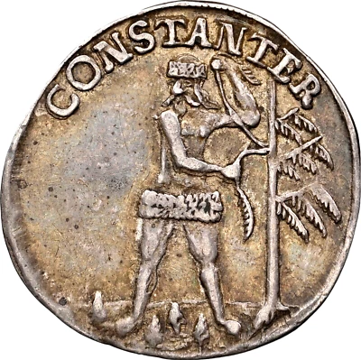 1707 German States Brunswick Wolfenbuttel Wildman 2 Mariengroschen NGC XF40 - Image 1 of 3