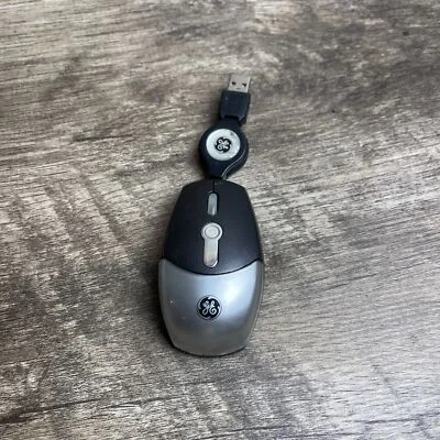 General Electric 98094 Rev.4 Black Portable USB Retractable Mini Optical Mouse - Image 1 of 4