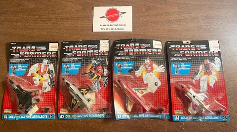 1986 Opened Complete Slingshot Fireflight Air Raid Skydive G1 Transformers Cover