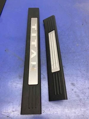 2016-2019 NISSAN TITAN OEM FRONT RIGHT & REAR SILL SCUFF PLATE TRIM *SCRATCHES* - Image 1 of 4