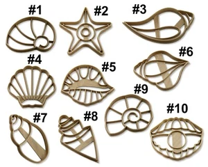 Muscheln Pearl Biscuit stamp / cookie cutter Plätzchen Ausstechform Keksausstech - Picture 1 of 16