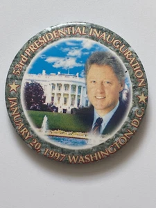 Original 2.25" President Bill Clinton 1997 Inauguration Button Pinback 53rd - Picture 1 of 2