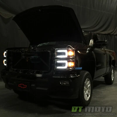 Faros proyectores DRL tubo de luz LED 2014-2015 Chevy Silverado 1500 Foto 1 de 4