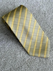 XMI Signature Italian Silk Necktie - Gold and Tan Stripe - Picture 1 of 6