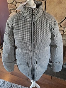 Abrigo acolchado Bellfield Lester pata de gallo beige talla M nuevo con etiquetas precio de venta sugerido por el fabricante 60 GBP - Imagen 1 de 10