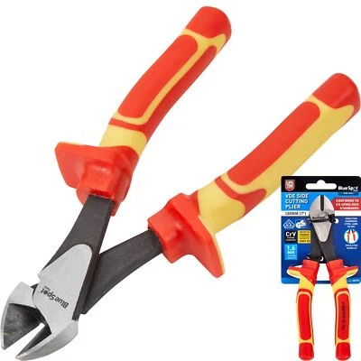 BlueSpot 180mm Vde Side Cutter Pliers Wire Snips Cutters Plier Tool 7"