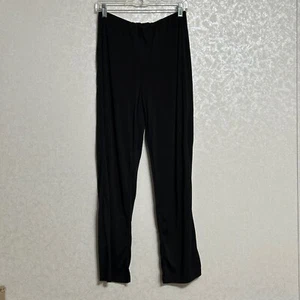 Ann Taylor Solid Black Dress Pants Career Stretch Pull On Elastic Waist Sz S - Picture 1 of 5