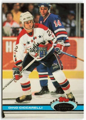 1991-92 Dino Ciccarelli Topps Stadium Club - Washington Capitals - Image 1 of 2