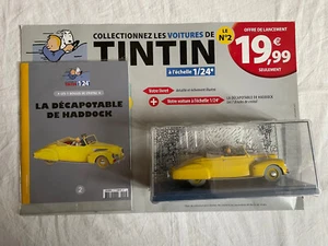 Voiture TINTIN N°2 1/24ème Décapotable FORD Zéphyr de Haddock Hachette 2019 - Foto 1 di 8