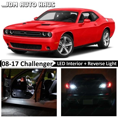 White Interior Reverse LED Light Bulb Package Kit for 2008-2017 Dodge Challenger - Image 1 of 4