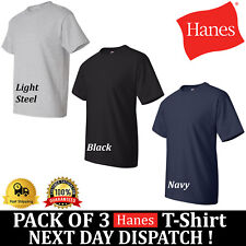 3 PACK Hanes Mens Beefy-T T-Shirt 100% Cotton Lowest Price T Shirt 5180 S-2XL