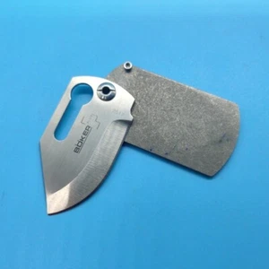 Used Boker Plus 2617 Model AUS 8 Folding Pocket Knife Silver  - Picture 1 of 7
