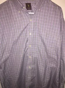 Camisa para hombre Tailorbyrd manga larga con botones frontal a cuadros talla XL B4 - Imagen 1 de 5
