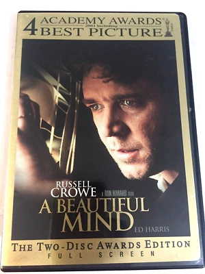 A Beautiful Mind Full Screen DVD 2 disc Set Ships  Same Day With Tracking - Image 1 of 2