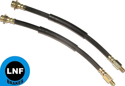 Ford LTD Galaxie 500 Custom Brake Hose Front Set 1967 1968 1969 Front Drums - Image 1 of 3