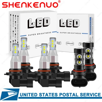 Kit de faros antiniebla LED para Toyota Camry 2002-2006 haz alto haz bajo Foto 1 de 4