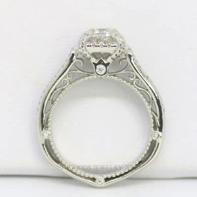 $16,429 Verragio Venetian Platinum 1 1/2 CT Diamond Wedding Engagement Solitaire - Image 1 of 4