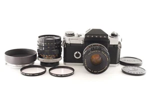 【 N MINT 】 Canon Canonflex R2000 35mm SLR Film Camera w/ 50mm 35mm 2 lens Japan - Picture 1 of 17