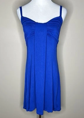 Traje de baño Bebe mujer correa espagueti encubrimiento azul cobalto elástico talla L. Foto 1 de 4