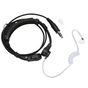 Throat Mic Headset With Ptt Adapter 7.1Mm Plug Throat Mic Earpiece For Xia VA - Zdjęcie 1 z 12