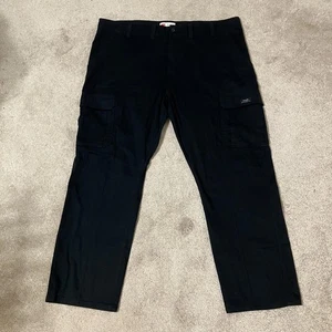 Wrangler Men's Black Five Star Heritage Relaxed Cargo Pants Men's Size 44x30-New - Picture 1 of 4