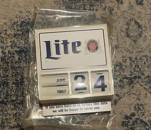 Miller Lite Promo Legal Drinking Age Plastic Sign For Bar Or Beer Distributor - Picture 1 of 1