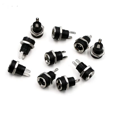 100Pcs DC Power Supply Jack Socket Female Panel Mount Connector 5.5 x 2.1mm - Image 1 of 4