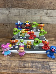 Sesame Street Workshop Lot of 16 Characters Plastic Toy Cake Toppers Elmo - Picture 1 of 6