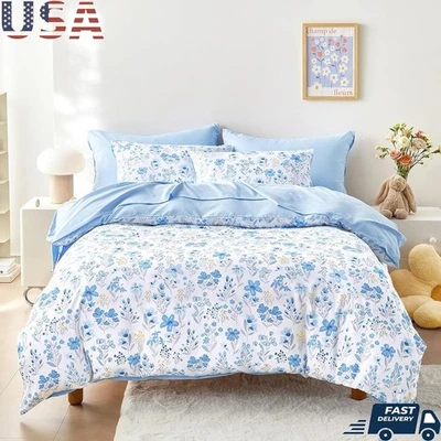 Kids Bedding Set Twin Comforter Soft Lightweight 5 Piece Floral Colorful Decor - Image 1 of 4
