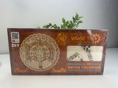 Truco de Madera Calendario Maya Rompecabezas 3D Mecánico Educativo 73 Piezas de Madera Nuevo en Caja Foto 1 de 2