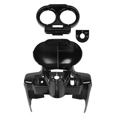 Top Gauge Cover Instrument Housing Ignition Switch Panel For Harley Road Glide Foto 1 de 4