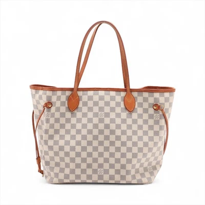 Louis Vuitton Damier Azure Neverfull MM N51107 Blanco Foto 1 de 4