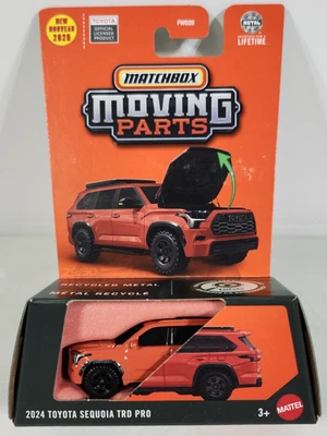 Matchbox Moving Parts 2024 Toyota Sequoia TRD Pro Orange Car 1/64 Toy Vehicle - Image 1 of 4