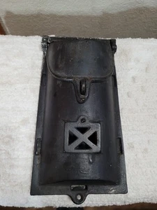 Vintage Gothic Renaissance Cast Iron Wall Mount Mail Box Antique Heavy - Picture 1 of 4