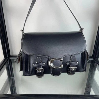 COACH CT721 Black Cargo Soft Tabby Shoulder Bag Crossbody bag Outlet NEW - Image 1 of 3