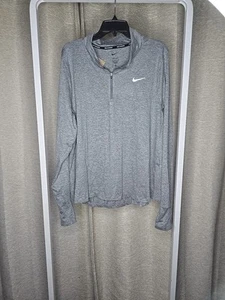 Nike Element Womens 1/2 Zip Running Shirt Top Gray Plus CZ2849-084 SIZE 1X - Picture 1 of 7