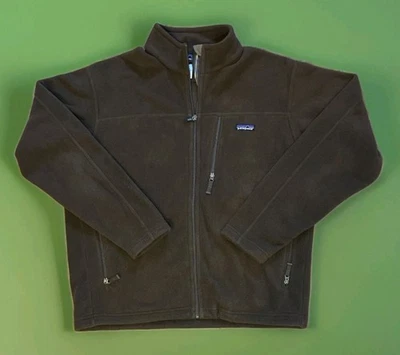 Patagonia Suéter Chaqueta Polar Para Hombres X Grande Marrón Cremallera Completa Bolsillos 25528 Foto 1 de 4