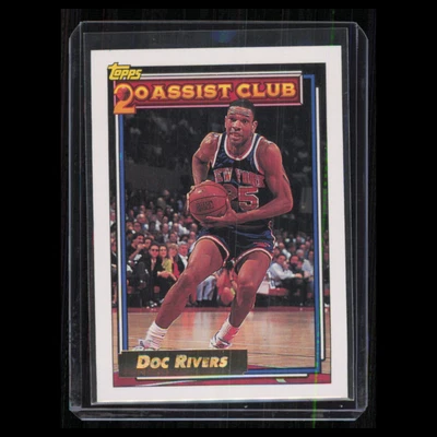 Doc Rivers #217 1992 Topps Gold New York Knicks Basketball Card NBA NM - Image 1 of 3