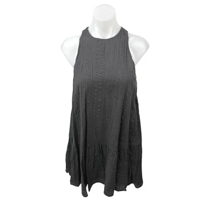 Mini vestido para mujer Urban Outfitters negro de gasa sin mangas fluido talla S Foto 1 de 4